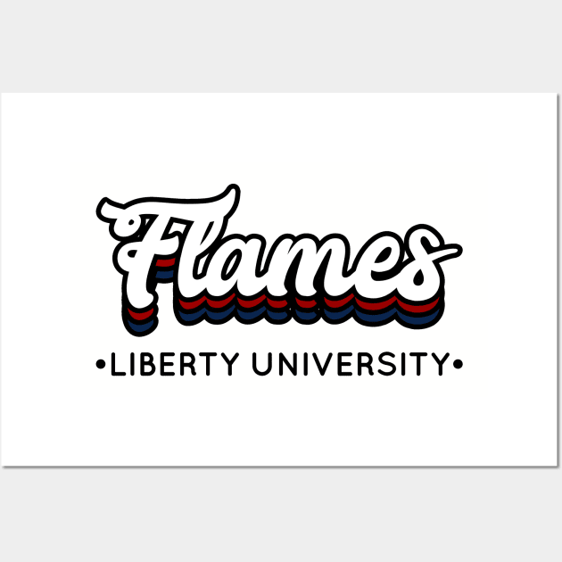 Flames - Liberty University Wall Art by Josh Wuflestad